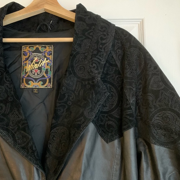 Vintage Long Leather Coat - Picture 3 of 7